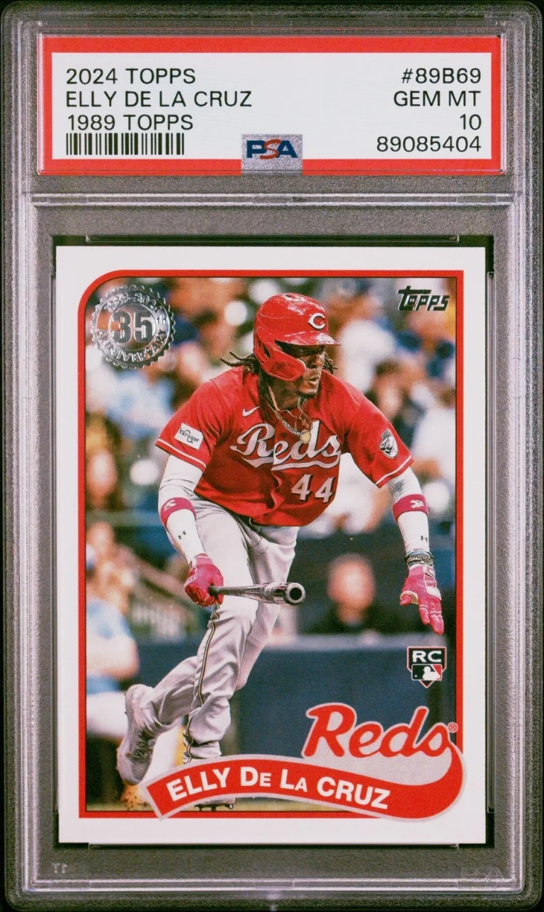 Graded 2024 Topps Elly De La Cruz #89B69 1989 Topps Rookie Card PSA 10
