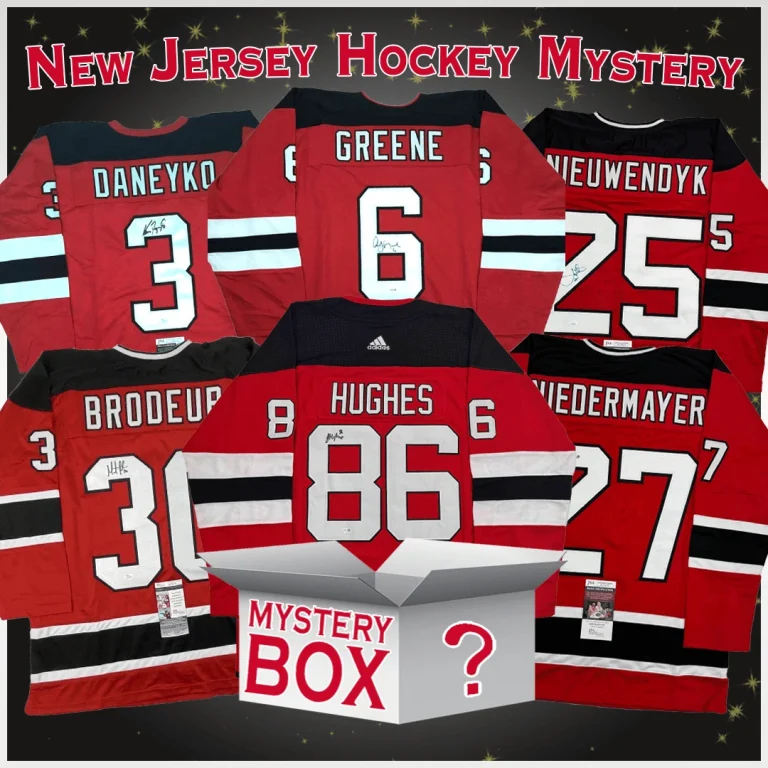 Autographed/Signed New Jersey Jersey Mystery Box PSA JSA or Beckett COA
