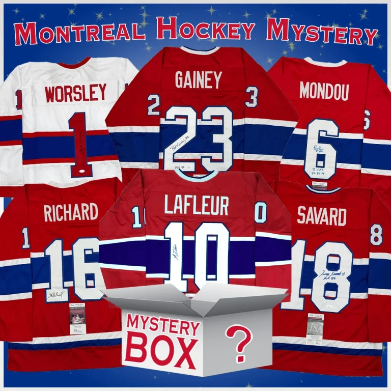 Autographed/Signed Montreal Jersey Mystery Box with PSA JSA or BAS COA