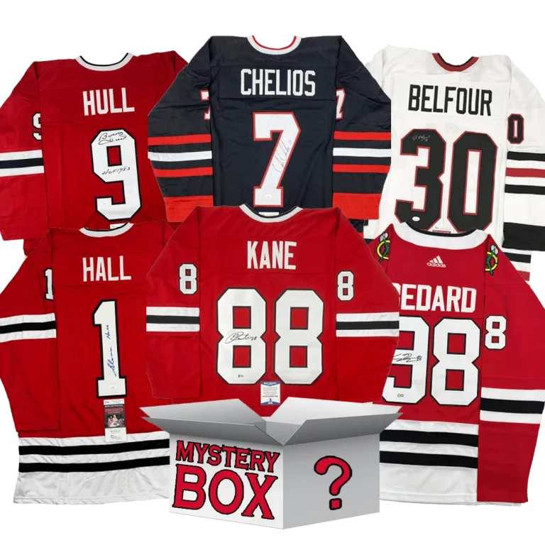 Autographed/Signed Chicago Jersey Mystery Box with PSA JSA or Beckett COA