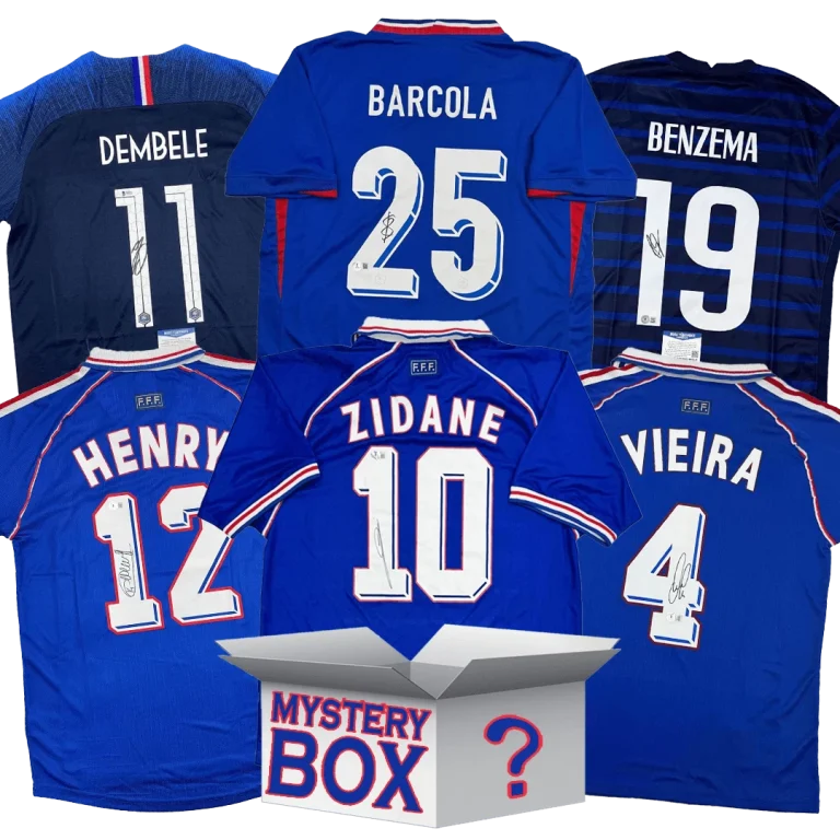 France Autographed/Signed Jersey Mystery Box with PSA JSA or Beckett COA