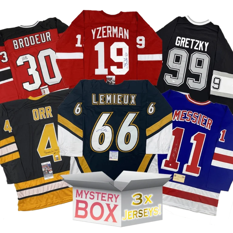 3x Hall of Famers Autographed/Signed Jerseys Mystery Box PSA JSA or BAS
