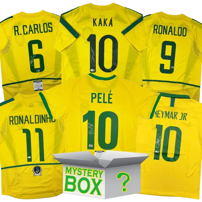 Brazil Autographed/Signed Jersey Mystery Box with PSA JSA or Beckett COA