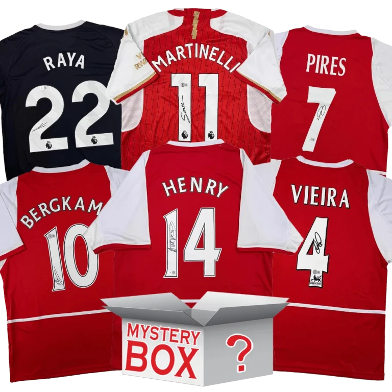 Arsenal F.C. Autographed/Signed Jersey Mystery Box PSA JSA or Beckett COA