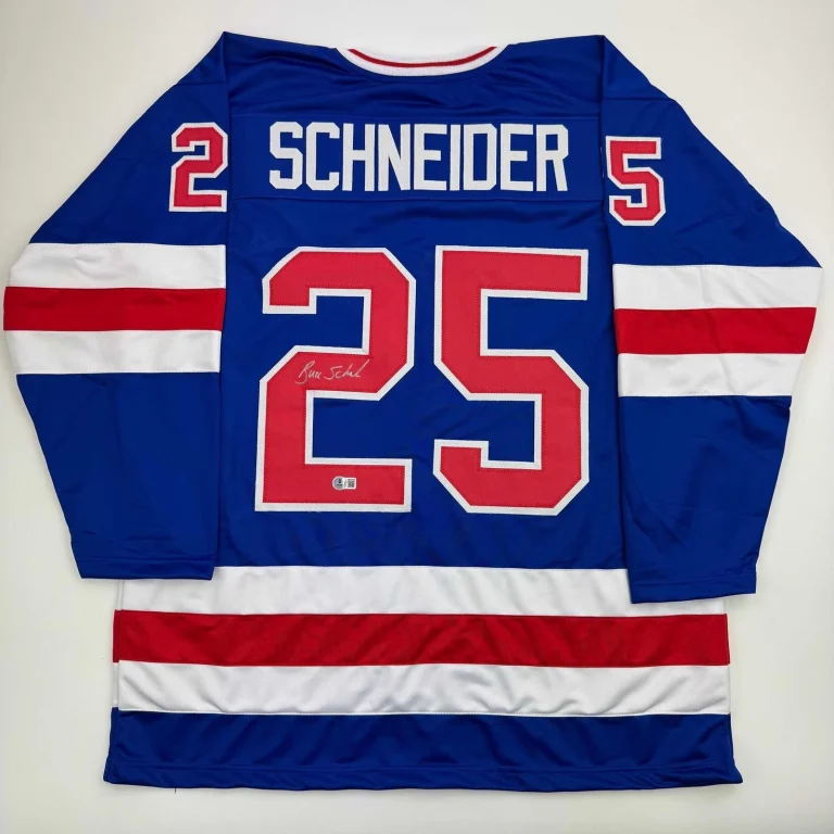 Autographed/Signed Buzz Schneider Blue USA Miracle On Ice 1980 Jersey COA