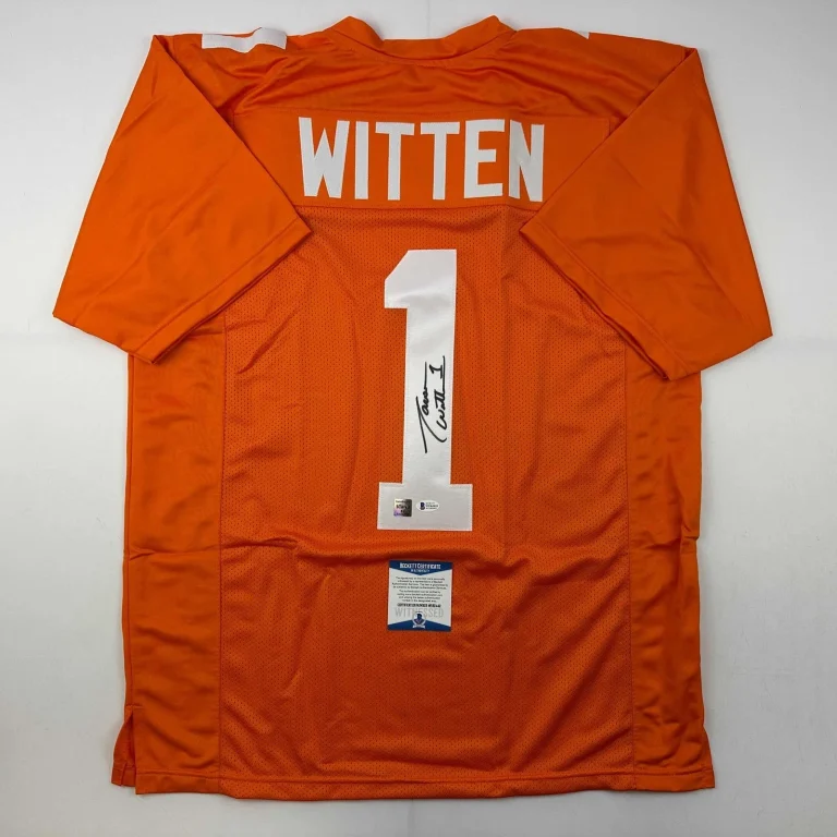 Autographed/Signed Jason Witten Tennessee Orange Jersey Beckett BAS COA