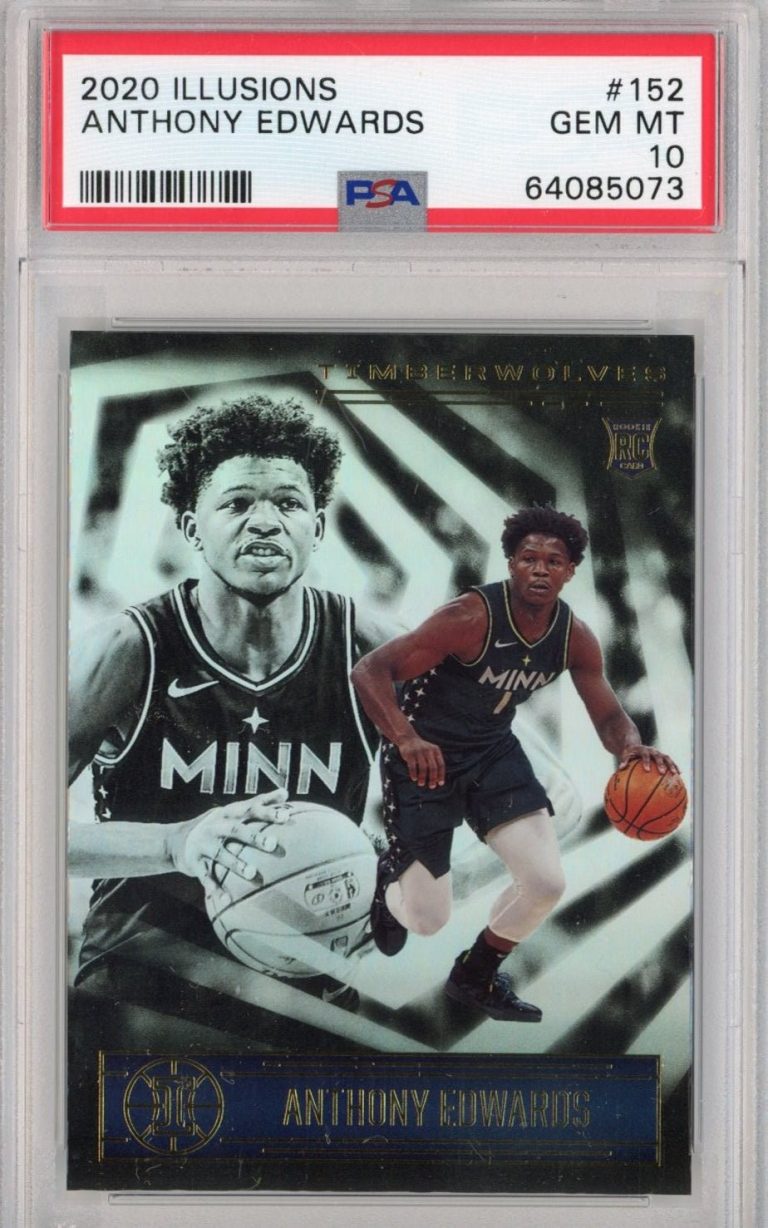 Graded 2020-21 Panini Illusions Anthony Edwards #152 Rookie Card PSA 10