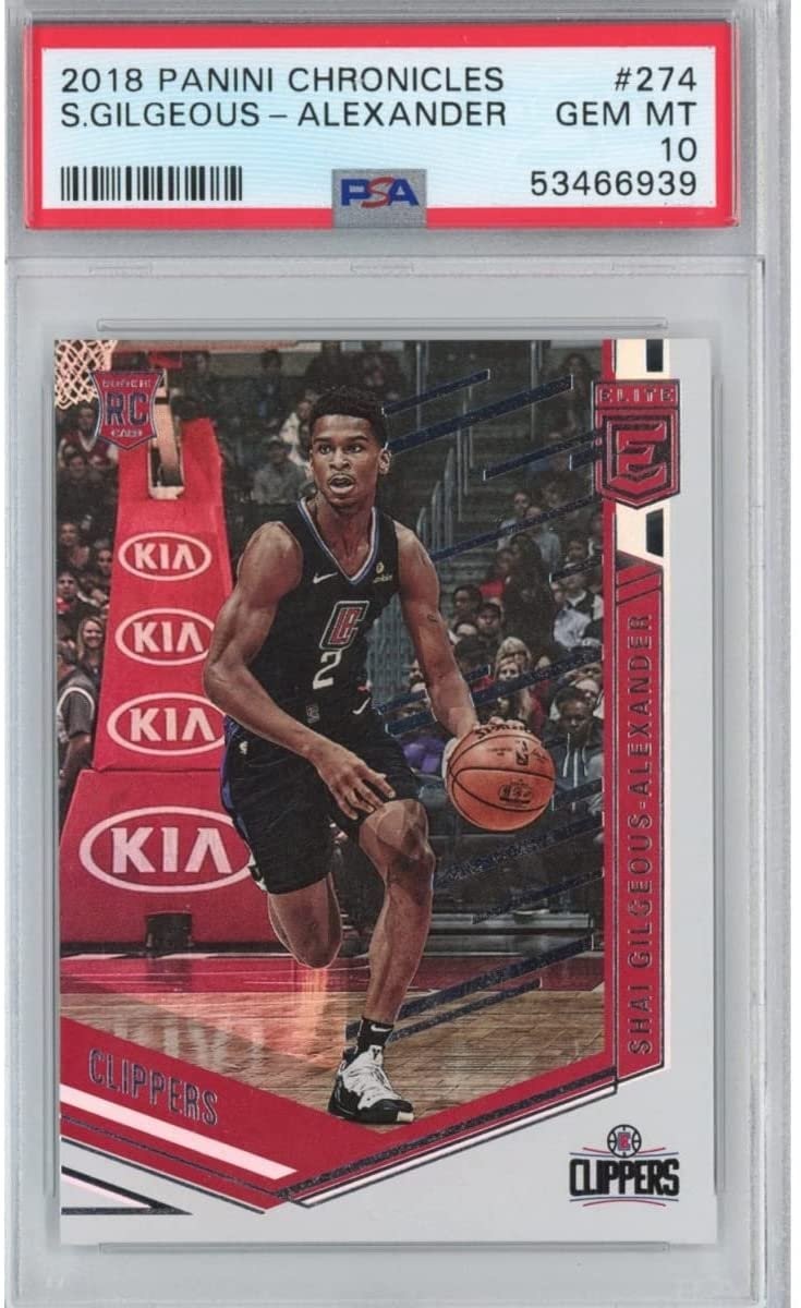 Graded 2018-19 Panini Chronicles Shai Gilgeous-Alexander #274 RC Basketba