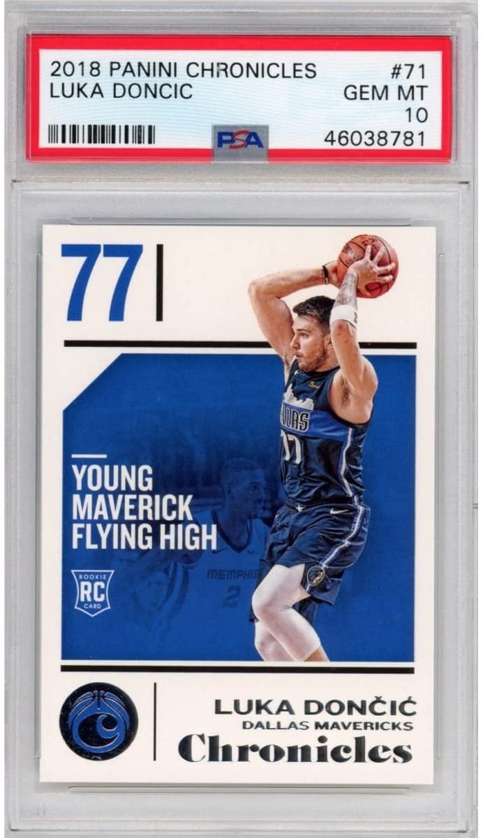 Graded 2018-19 Panini Chronicles Luka Doncic #71 Rookie RC Card PSA 1