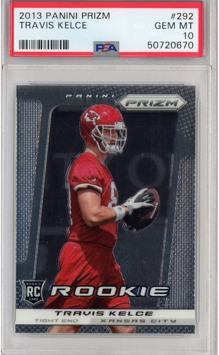Graded 2013 Panini Prizm Travis Kelce #292 Rookie RC Card PSA 10 Gem Mi
