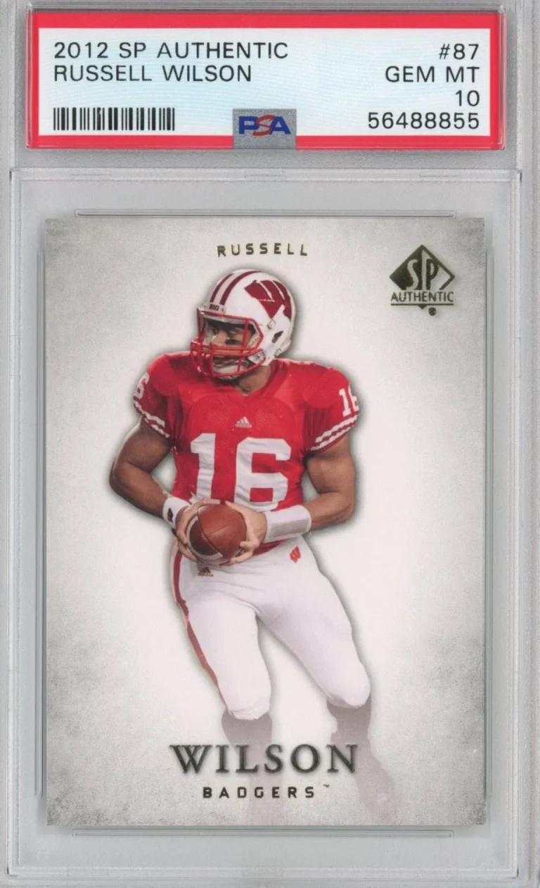 Graded 2012 Upper Deck UD SP Authentic Russell Wilson 87 Rookie Card PSA 10