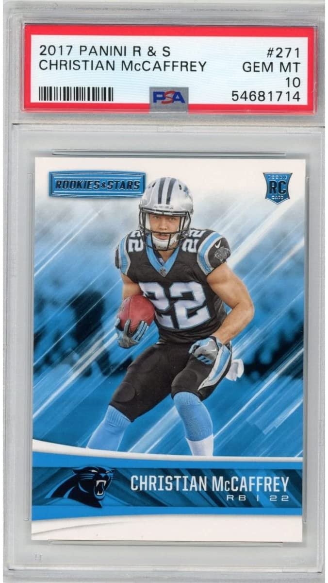 Graded 2017 Panini Rookies & Stars Christian McCaffrey #271 Card PSA 10