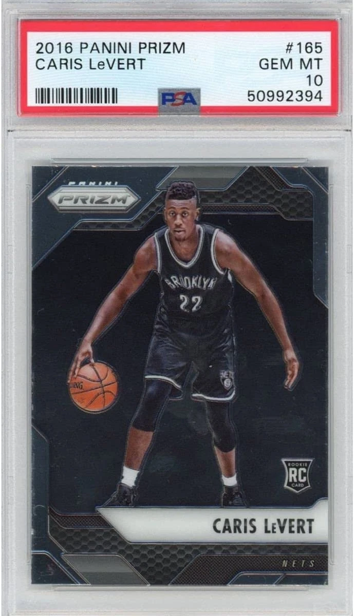 Graded 2016-17 Panini Prizm CARIS LEVERT #165 Rookie RC Card PSA 10