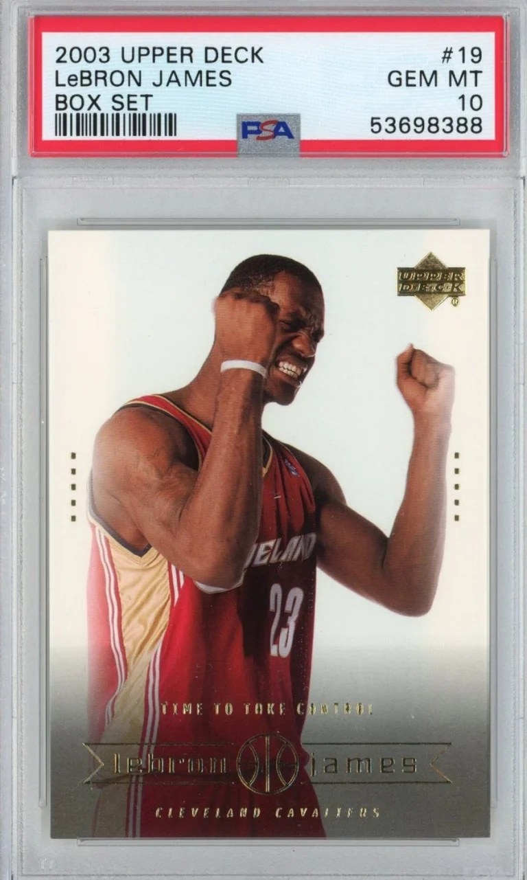 Graded 2003-04 Upper Deck LeBron James #19 Box Set Rookie Card PSA 10