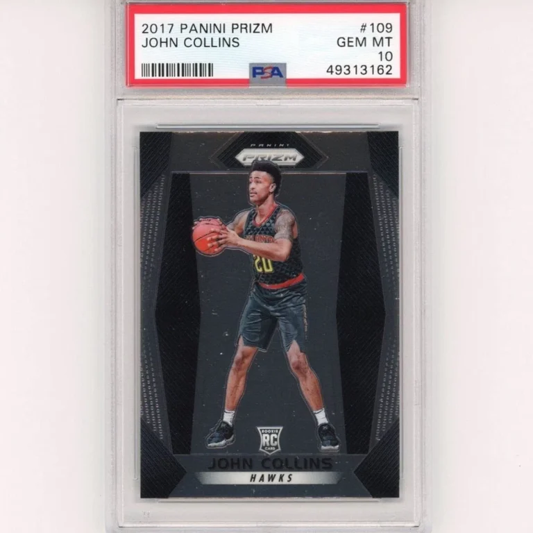 Graded 2017-18 Panini Prizm JOHN COLLINS #109 Rookie RC Card PSA 10