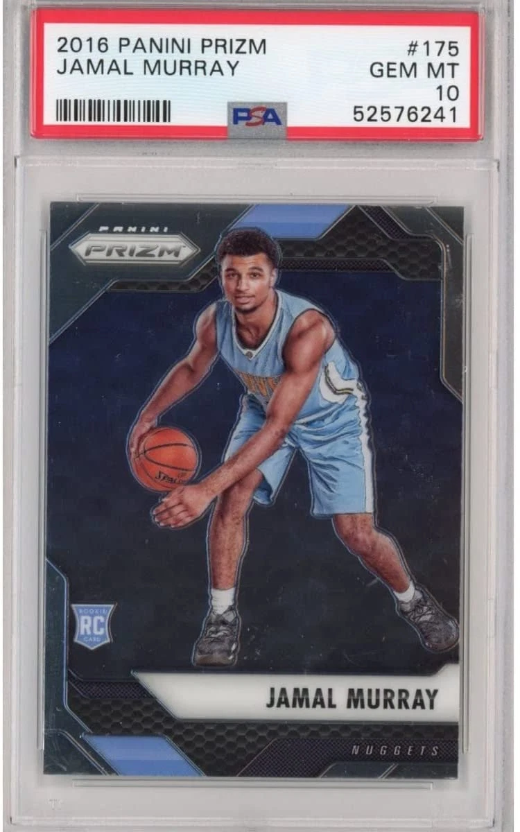 Graded 2016-17 Panini Prizm JAMAL MURRAY #175 Rookie RC Card PSA 10