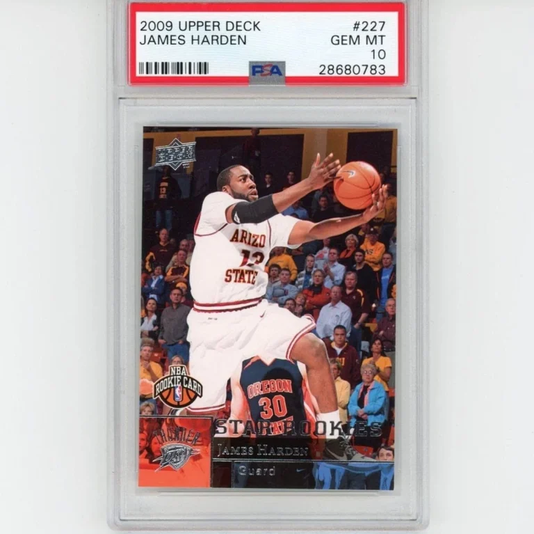 Graded 2009-10 Upper Deck UD JAMES HARDEN #227 Rookie RC Card PSA 10