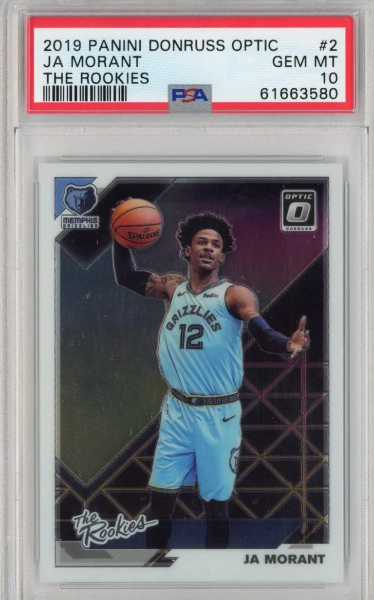 Graded 2019-20 Panini Donruss Optic Ja Morant #2 The Rookies Card PSA 10