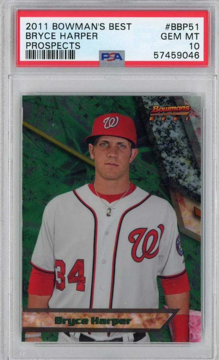 Graded 2011 Bowman's Best Bryce Harper #BBP51 Prospects Rookie Card PSA 10