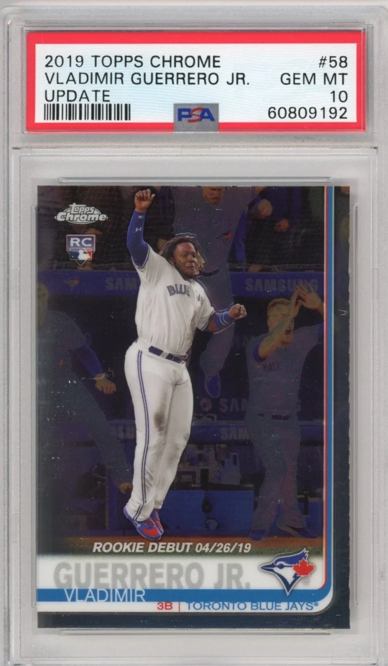 Graded 2019 Topps Chrome Update Vladimir Guerrero Jr. 58 Rookie Card PSA 10