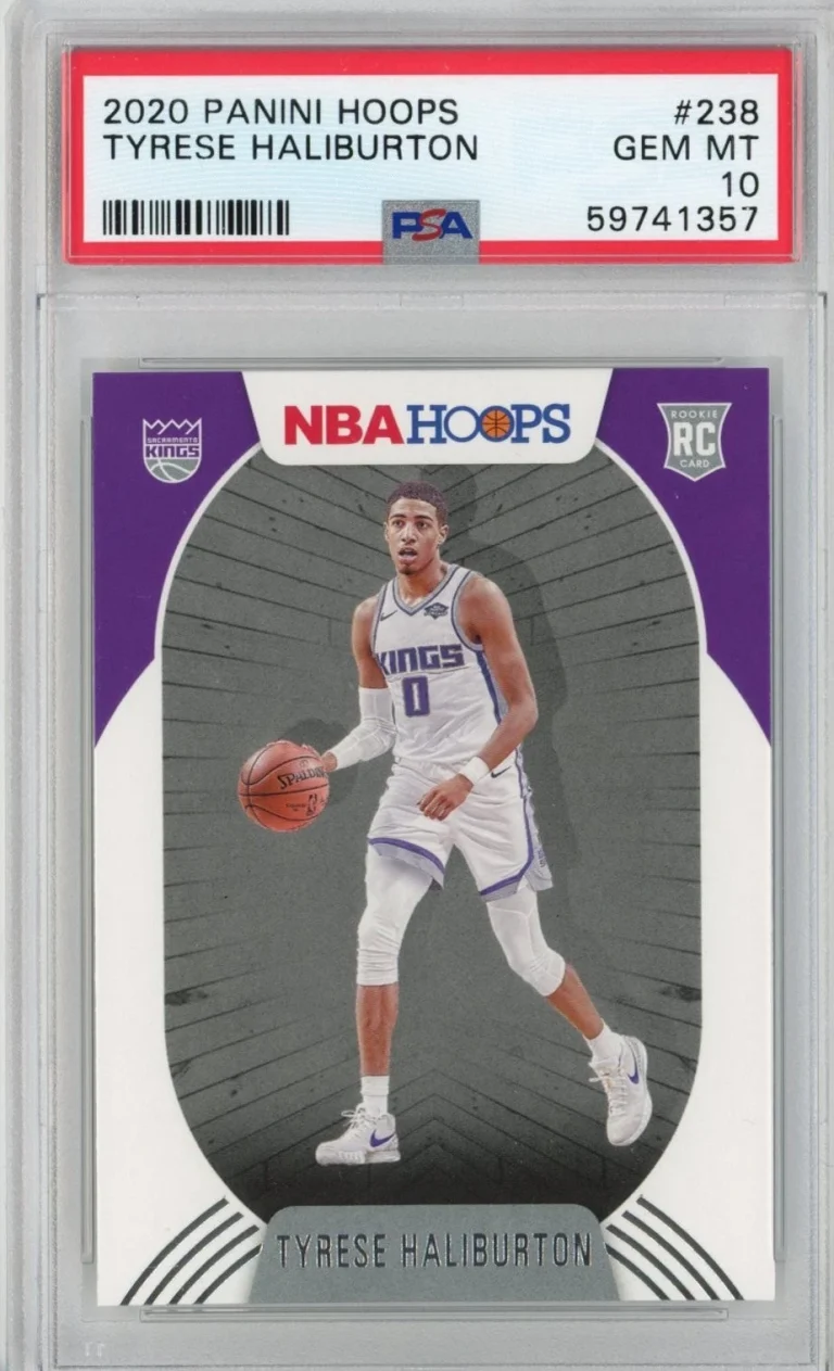 Graded 2020-21 Panini Hoops Tyrese Haliburton #238 Rookie Card PSA 10 Mint