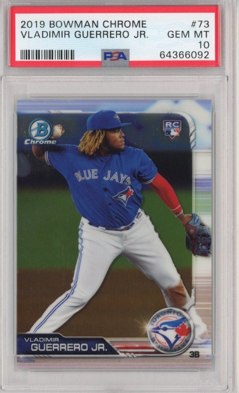 Graded 2019 Bowman Chrome Vladimir Vlad Guerrero Jr. #73 Rookie Card PSA 10