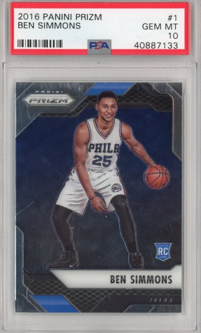 Graded 2016-17 Panini Prizm Ben Simmons #1 Rookie RC Card PSA 10 Mint