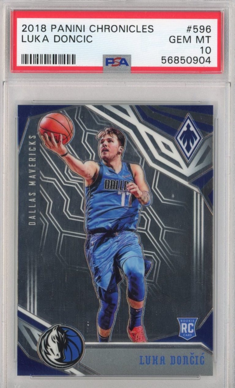 Graded 2018-19 Panini Chronicles Luka Doncic #596 Rookie Card PSA 10