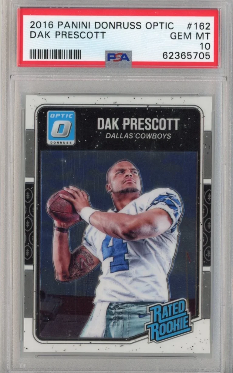 Graded 2016 Panini Donruss Optic Dak Prescott #162 Rookie Card PSA 10