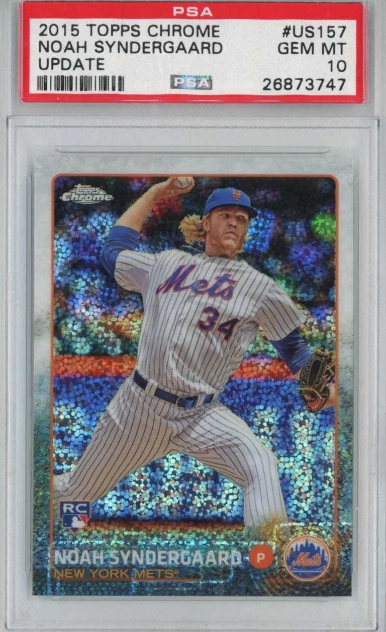 Graded 2015 Topps Chrome Update Noah Syndergaard #US157 Rookie Card PSA 10