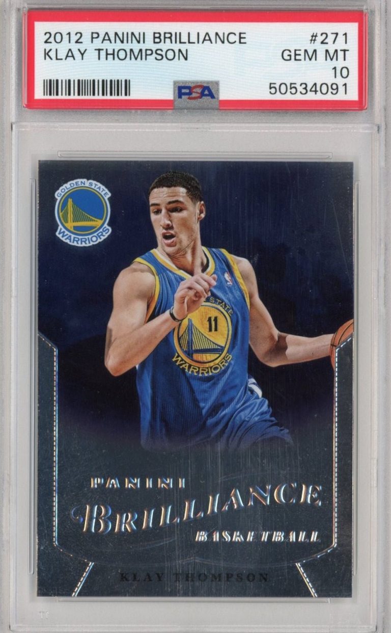 Graded 2012-13 Panini Brilliance Klay Thompson #271 Rookie Card PSA 10 Mint