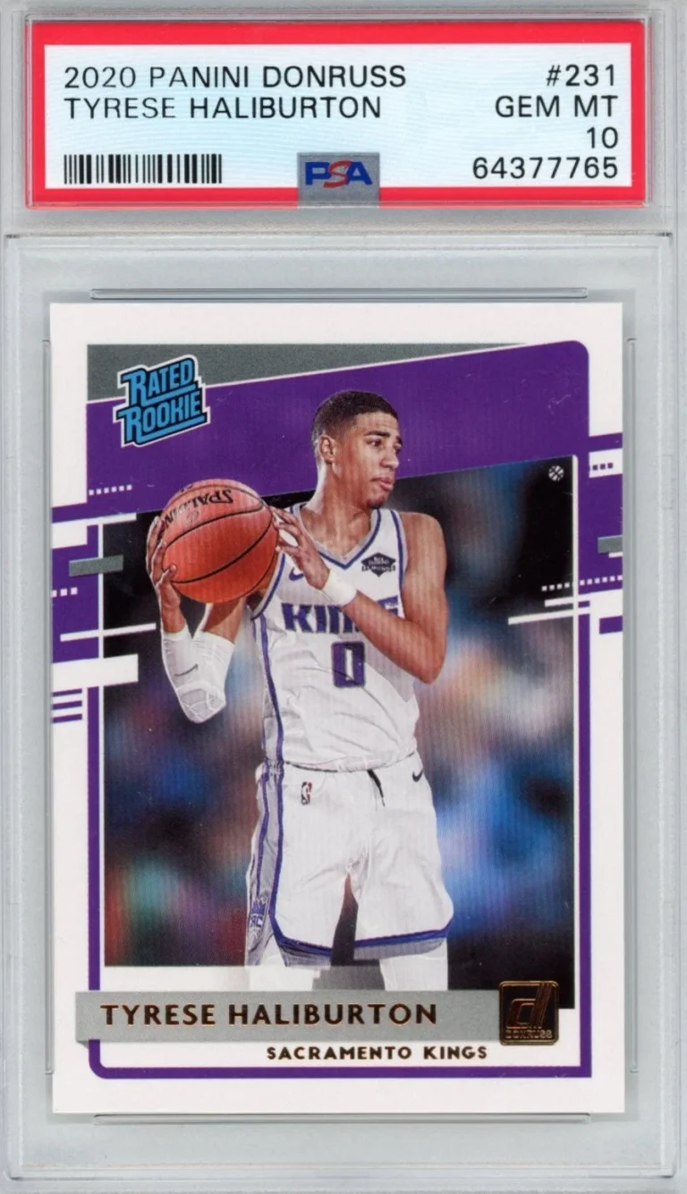 Graded 2020-21 Panini Donruss Tyrese Haliburton #231 Rookie Card PSA 10