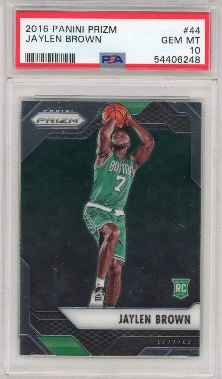 Graded 2016-17 Panini Prizm Jaylen Brown #44 Rookie RC Card PSA 10