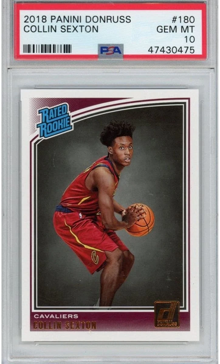 Graded 2018-19 Panini Donruss COLLIN SEXTON #180 Rookie Card PSA 10