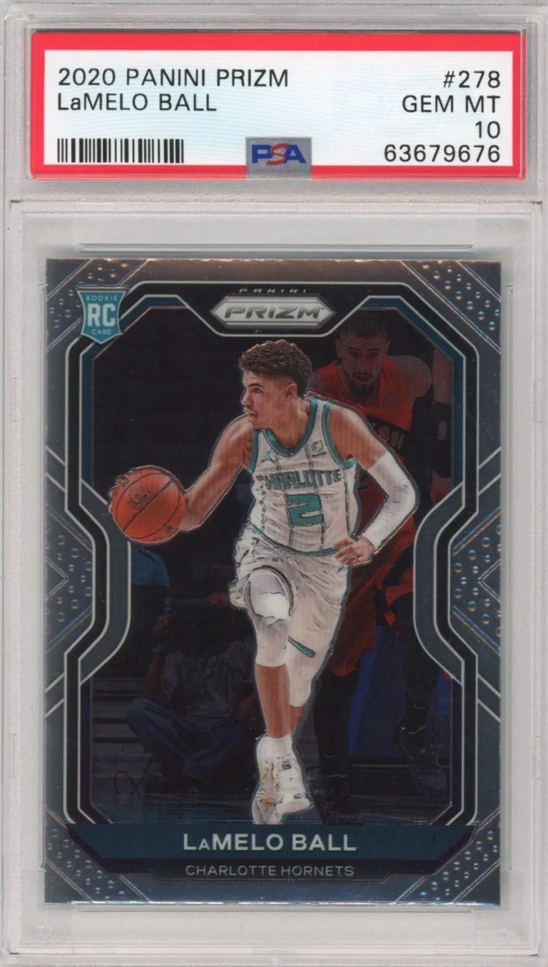 Graded 2020-21 Panini Prizm LaMelo Ball #278 Rookie RC Card PSA 10
