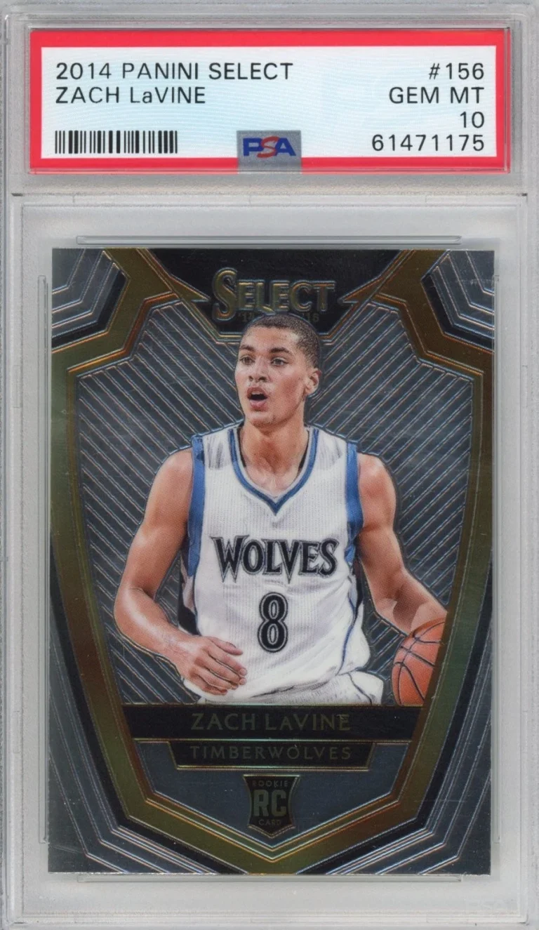 Graded 2014-15 Panini Select Zach LaVine #156 Rookie RC Card PSA 10