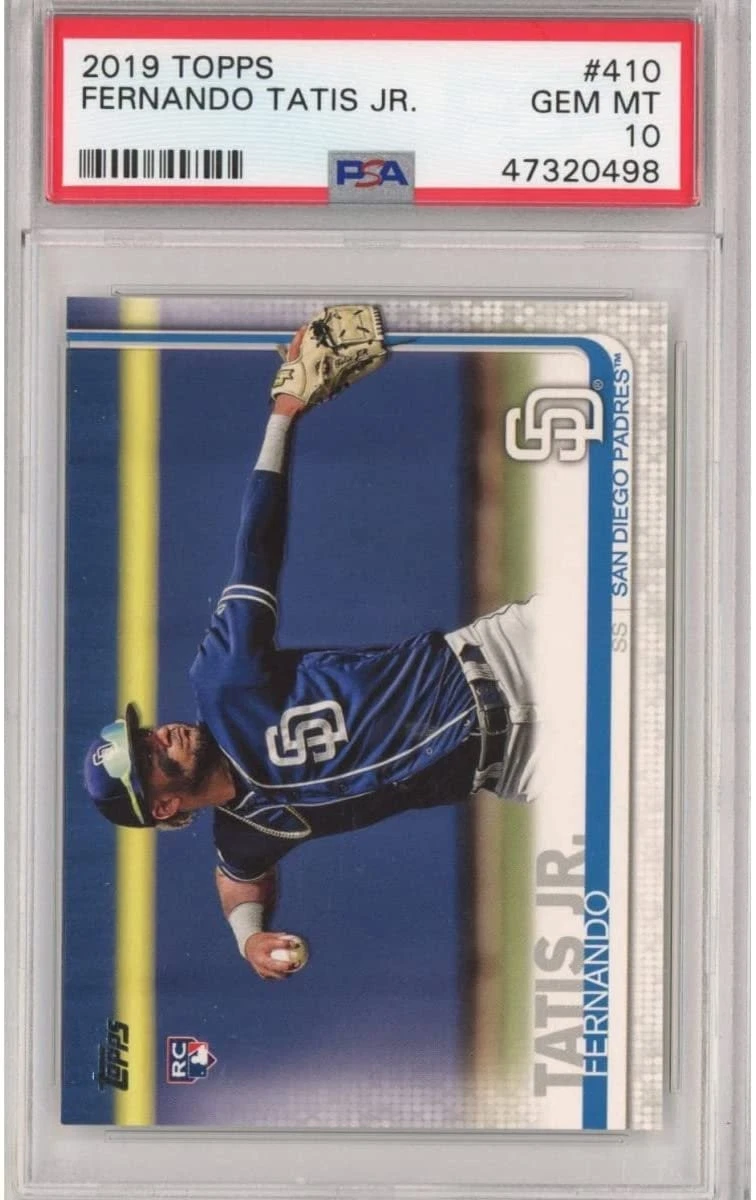 Graded 2019 Topps Series 2 FERNANDO TATIS JR. #410 Rookie Card PSA 10