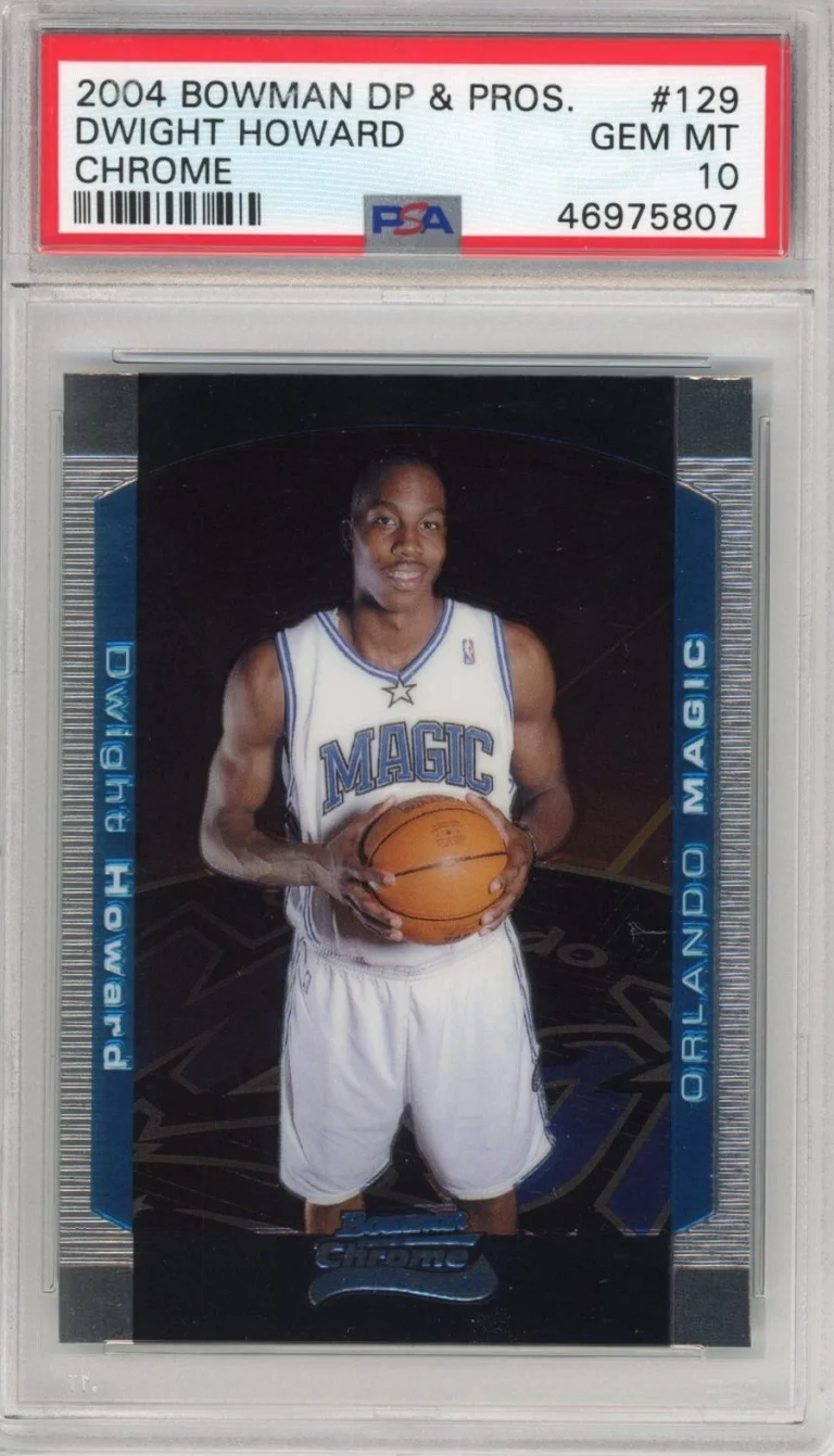 Graded 2004-05 Bowman Chrome DP Dwight Howard #129 Rookie Card PSA 10 Mint