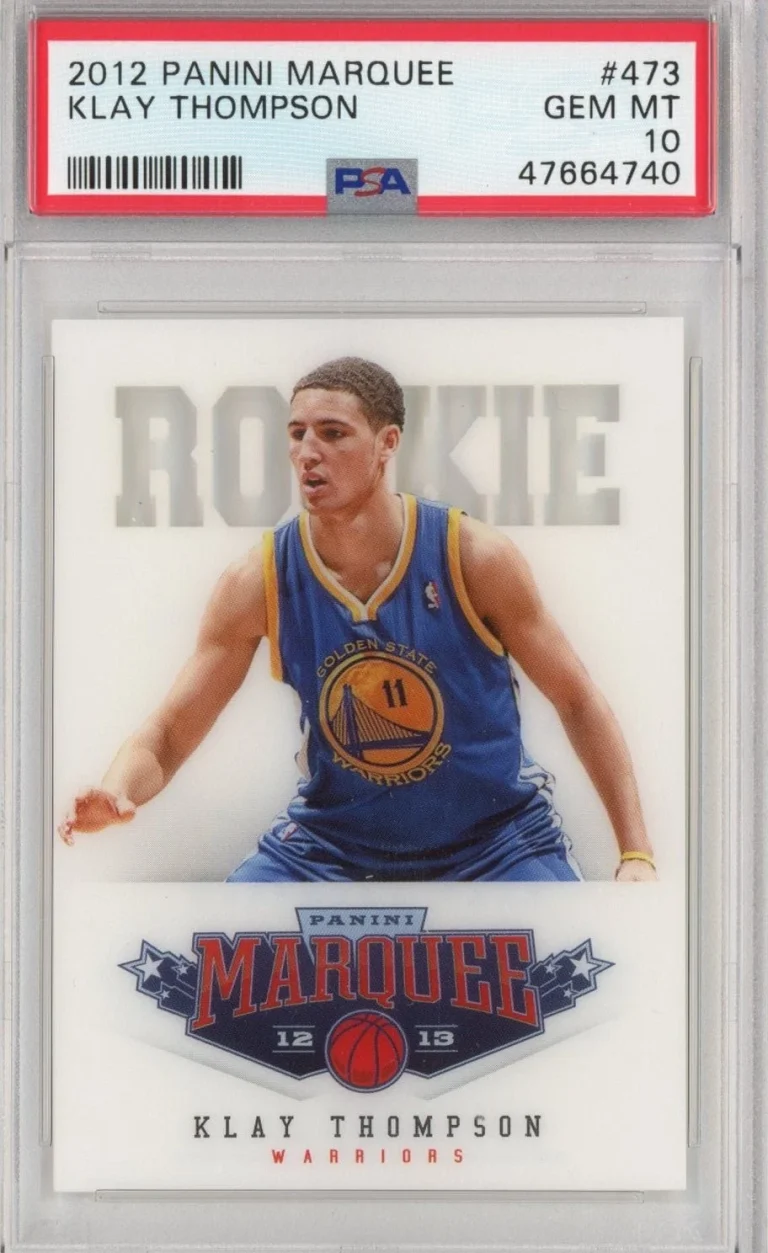 Graded 2012-13 Panini Marquee Klay Thompson #473 Rookie RC Card PSA 10 Mint