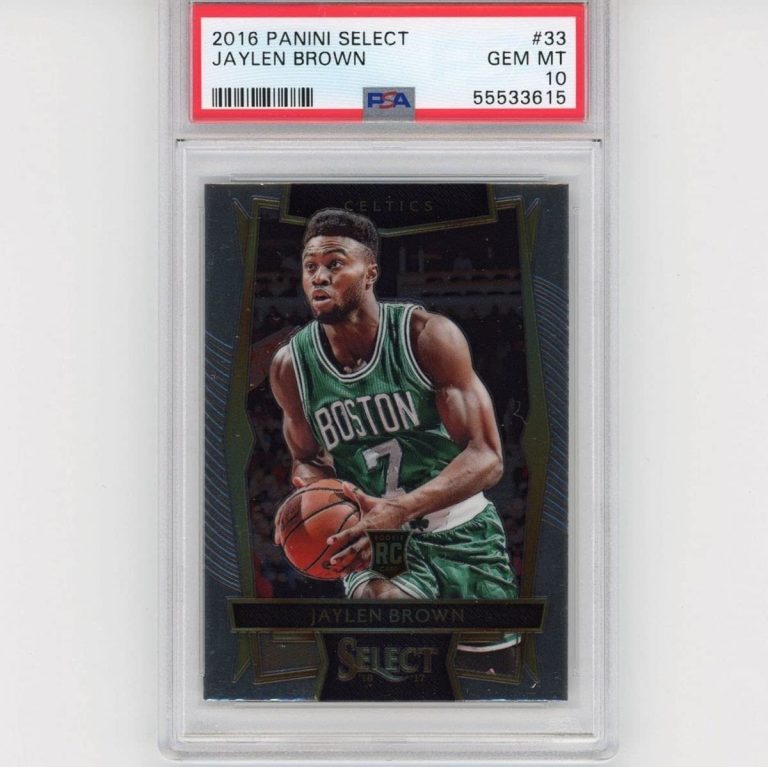Graded 2016-17 Panini Select Jaylen Brown #33 Rookie RC Card PSA 10 G
