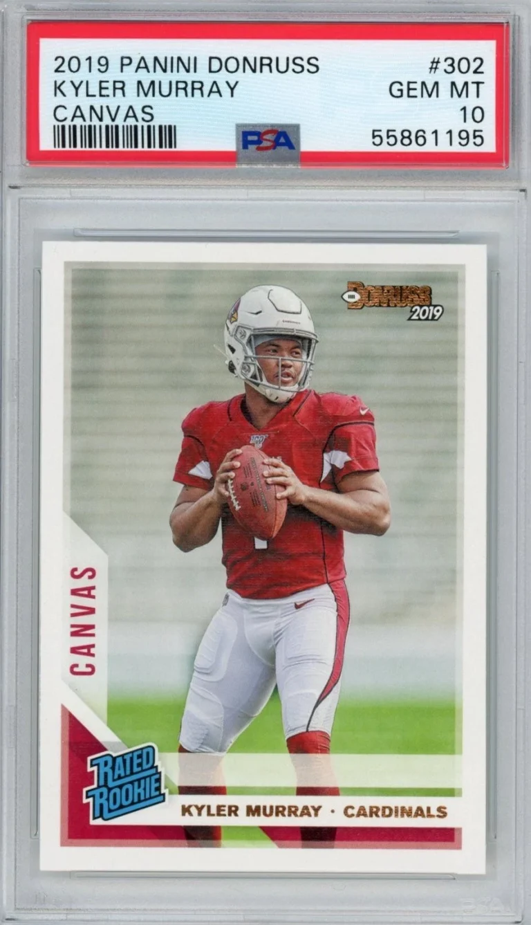 Graded 2019 Panini Donruss Kyler Murray #302 Canvas Rookie Card PSA 10