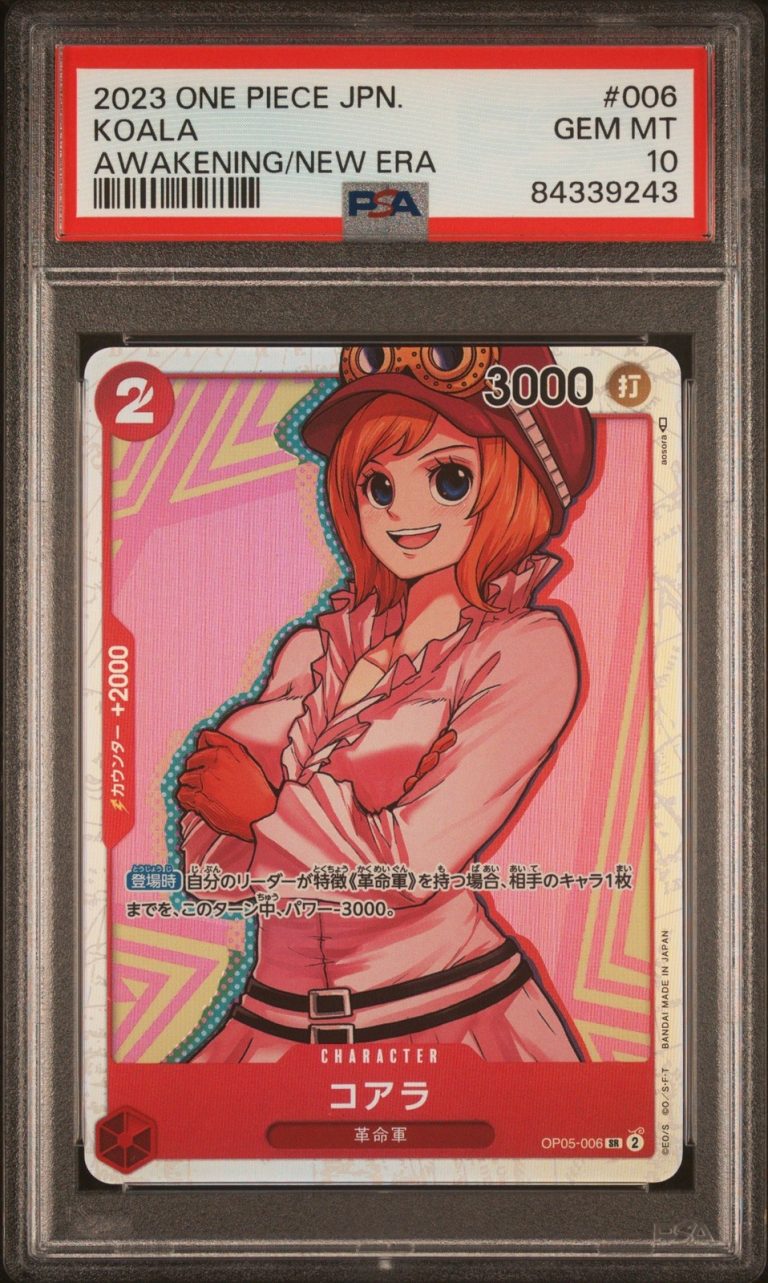 Graded 2023 One Piece JPN OP05 Koala #006 Awakening New Era Card PSA 10
