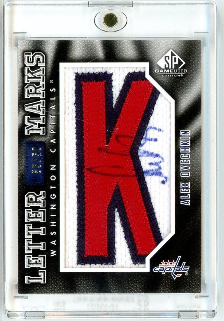 2010 SP Game Used Alexander Alex Ovechkin #LM-AO /50 Relic Auto Hockey Card