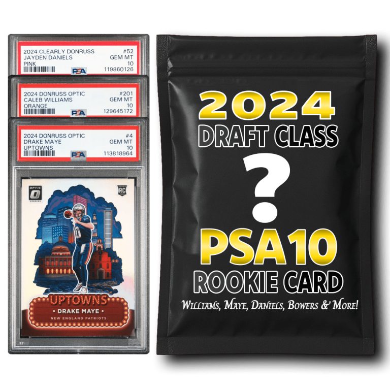 PSA 10 2024 NFL Graded Rookie Card Mystery Box (Daniels/Nabers & More!)