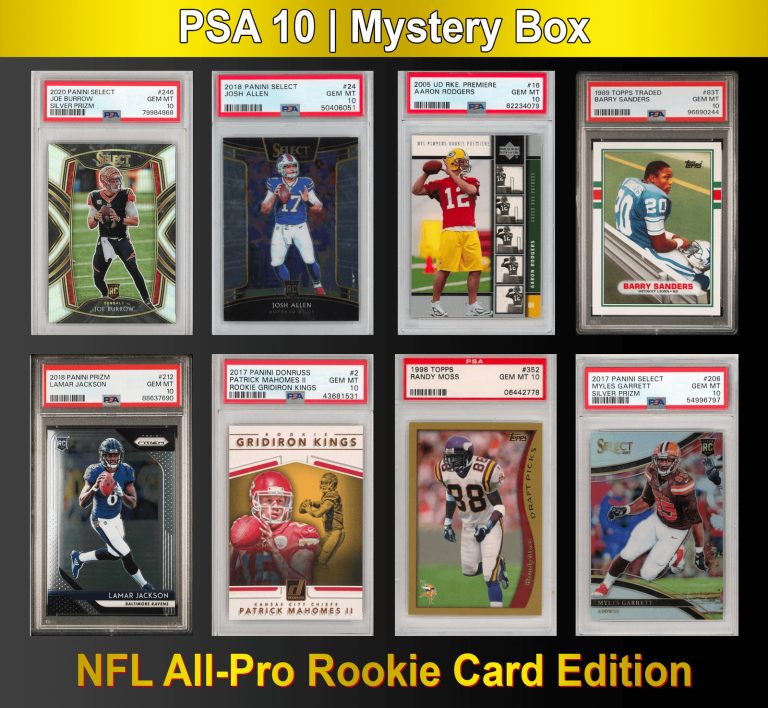 PSA 10 NFL All-PRO Rookie Graded Football Card Mystery Box
