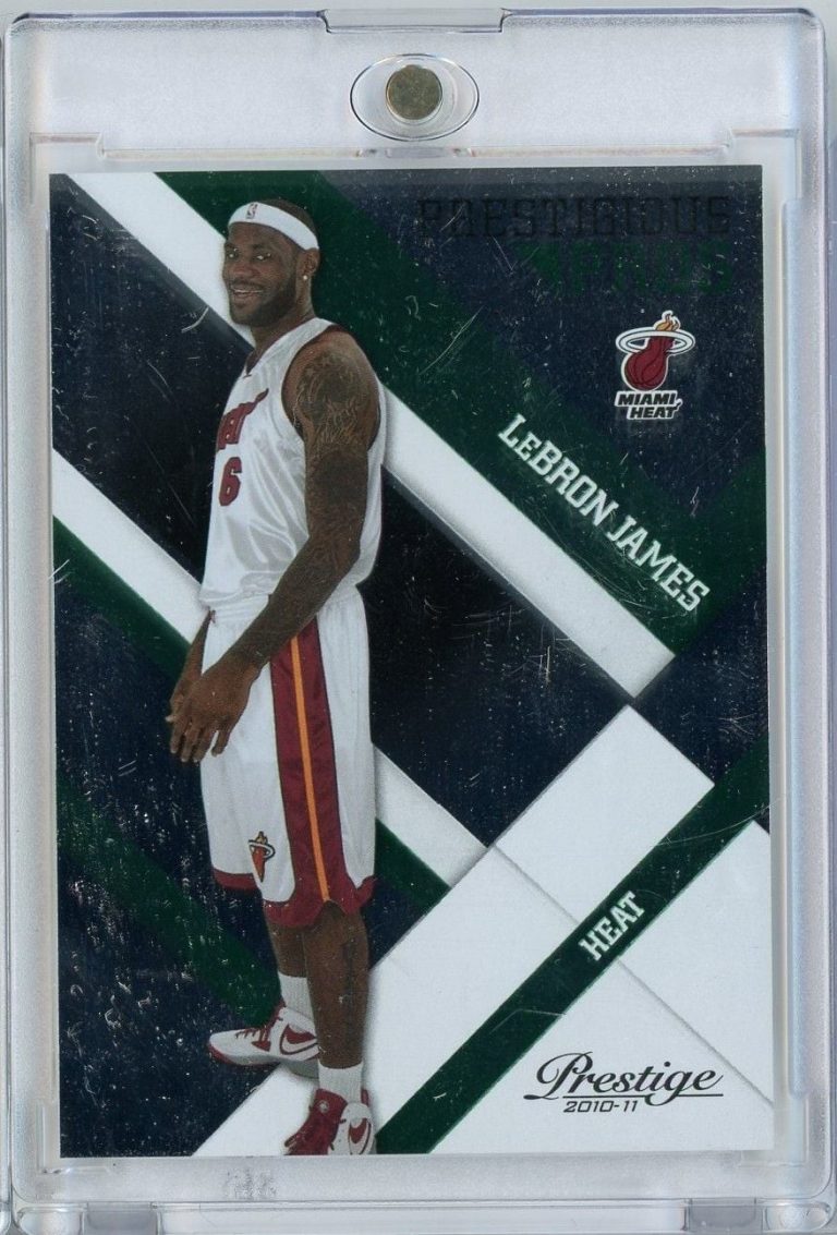 2010 Panini Prestige LeBron James #16 Prestigious Pros Green /499 Card