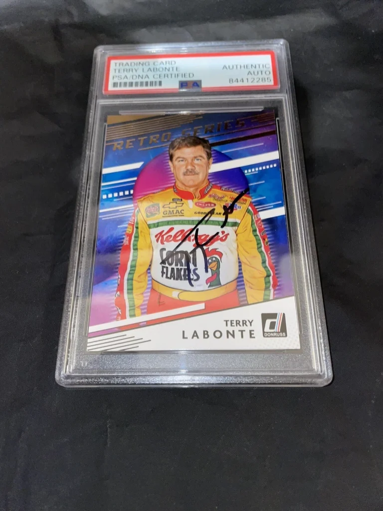 Terry Labonte Signed Donruss NASCAR Trading Card PSA/DNA