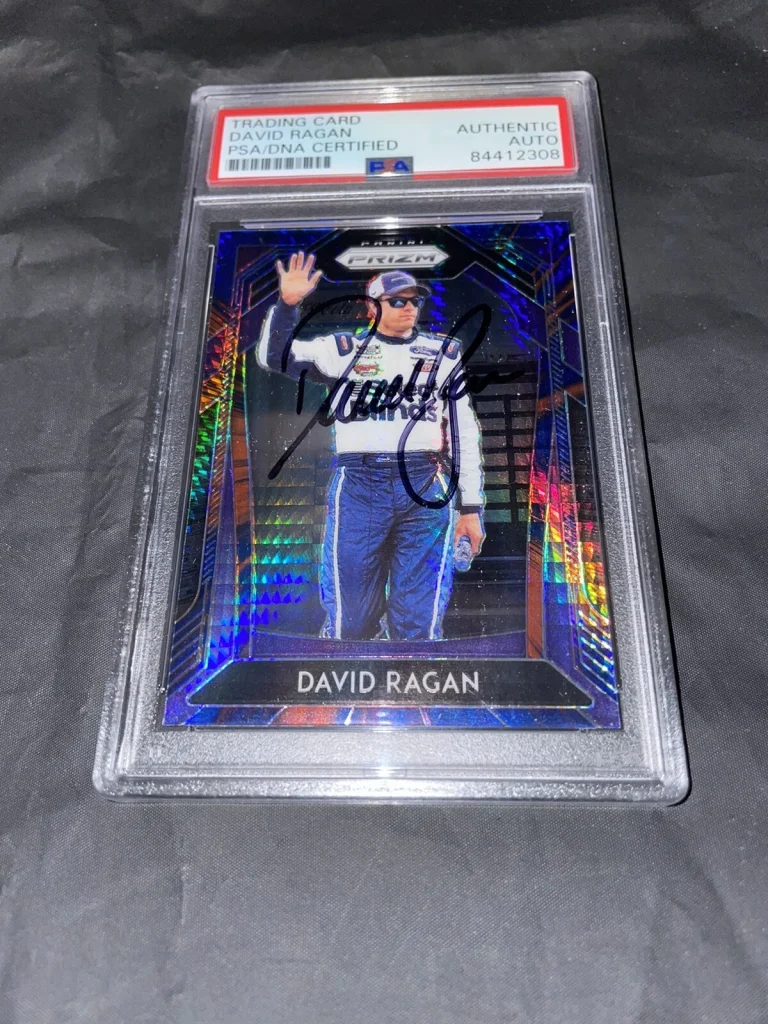 David Ragan Signed Panini Prizm Trading Card PSA/DNA