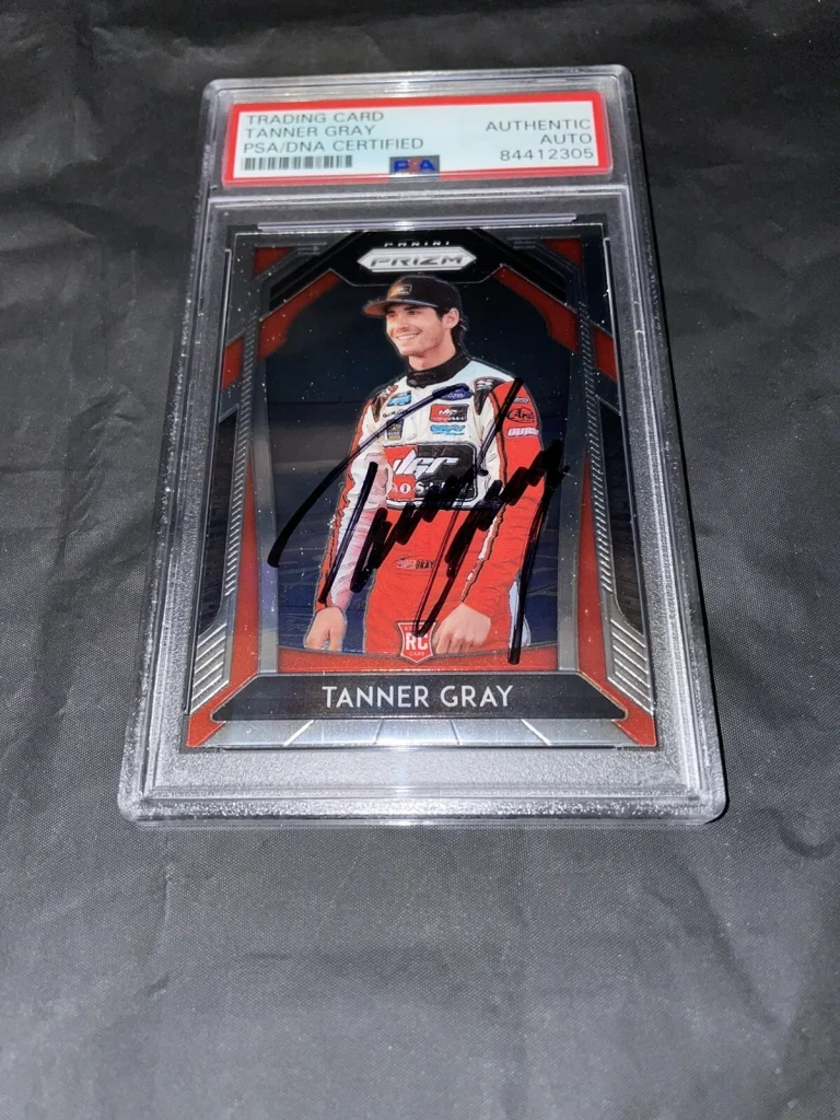 Tanner Gray Signed Panini Prizm Trading Card PSA/DNA