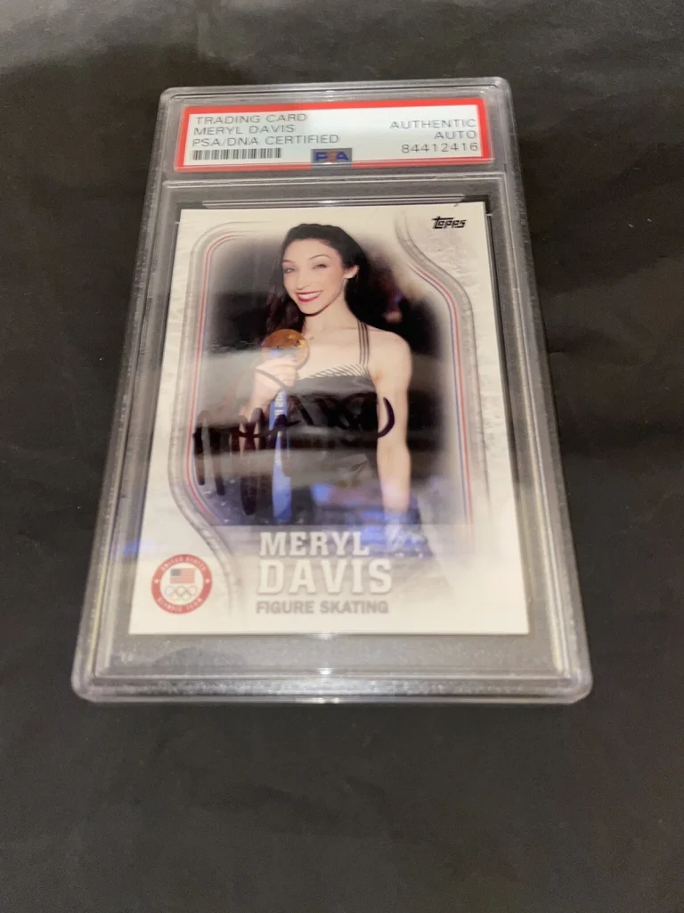 Meryl Davis Signed Topps US Olympic Team Trading Card PSA/DNA Encap